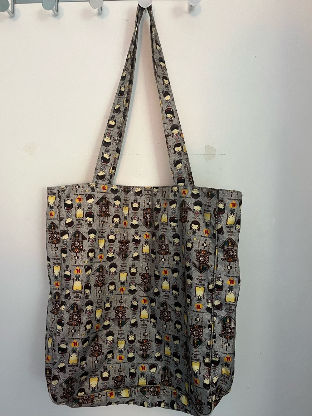 RARE Harajuku Lovers “Cuckoo for Harajuku” Tote Bag Grey Kawaii Y2K Gwen Stefani